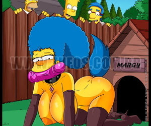  manga - The Simpsons - Chienne en chaleur -, bart simpson , marge simpson , anal , group  incest