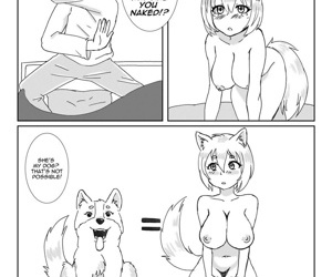  manga Life With A Dog Girl 1, transformation  kemonomimi
