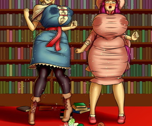 el manga mágico el percance en el biblioteca, alice margatroid , patchouli knowledge , uncensored 